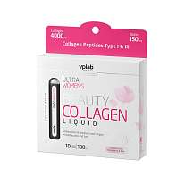 VPLab Beauty Collagen Liquid 10 x 10 ml, koncentrát kolagenního hydrolyzátu s vitaminy pro smíchání s vodou