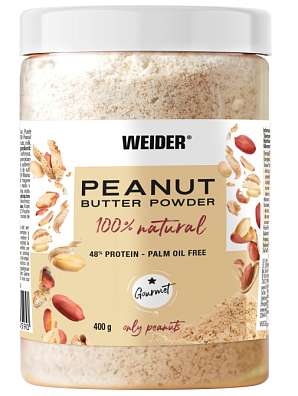 Weider Peanut Butter Powder 100% Natural 400 g, arašídové máslo v práškové formě