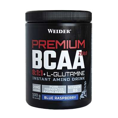 Weider Premium BCAA 8:1:1 500 g, fermentované BCAA s l-glutaminem bez cukru