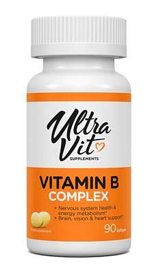 VPLab Vitamin B Complex 90 softgels, komplex vitamínu B v gelových kapslích