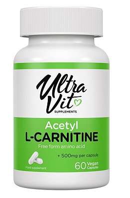VPLab Acetyl L-Carnitine 60 kapslí, kapsle s acetyl-l-karnitinem, exspirace: 12/2023