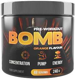 7NUTRITION Pre-Workout Bomb 240 g, komplexní sypká předtréninková směs