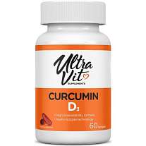 VPLab Curcumin D3 60 softgels, kurkumin s vitamínem D3 v měkkých kapslích