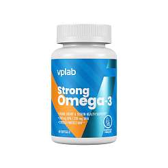 VPLab Strong Omega 3, 60 Softgels, omega 3 mastné kyseliny s vitamínem E, exspirace: 02/2026