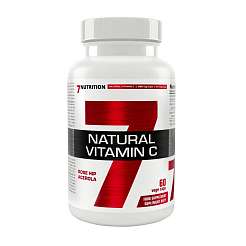 7NUTRITION Natural Vitamin C 60 Vege Caps, přírodní vitamín C z extraktu šípku a plodu aceroly