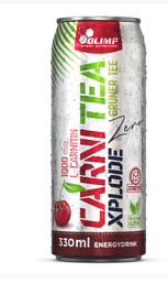 Olimp Carni Tea Xplode Zero 330 ml, nízkoenergetický sycený nápoj z extraktu zeleného čaje 