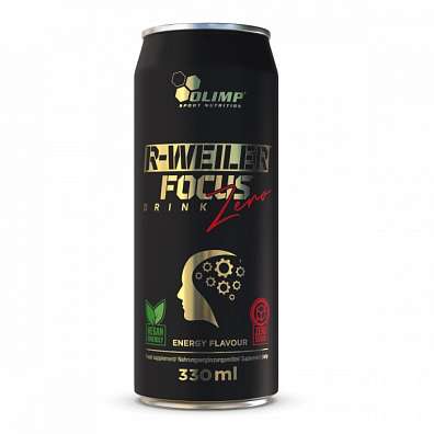 Olimp R-Weiler Focus Drink Zero 330 ml, sycený nápoj pro zlepšení kognitivních funkcí a koncentrace