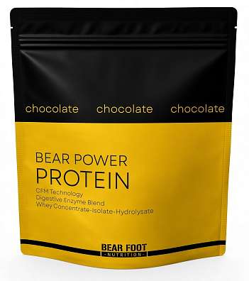 Bear Foot Bear Power Protein 1000g, syrovátkový koncentrát CFM, izolát a hydrolyzát