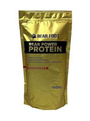 Bear Foot Bear Power Protein 1000g, syrovátkový koncentrát CFM, izolát a hydrolyzát
