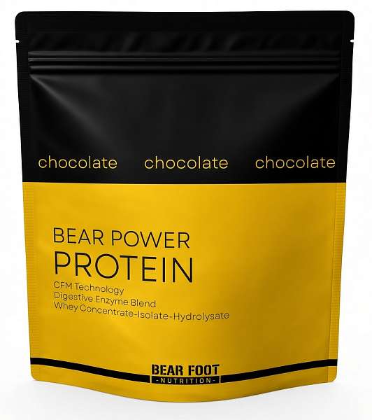 Bear Foot Bear Power Protein 1000g, syrovátkový koncentrát CFM, izolát a hydrolyzát
