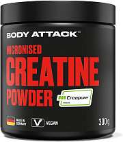 Body Attack Micronised Creatine Powder 300g, kreatin monohydrát v práškové formě v kvalitě Creapure