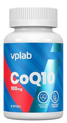 Vplab CoQ10 60 softgels, koenzym Q10 v měkkých gelových kapslích