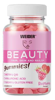Weider Beauty Gummies 40 ks, želatinové bonbóny pro vlasy, pokožku a nehty