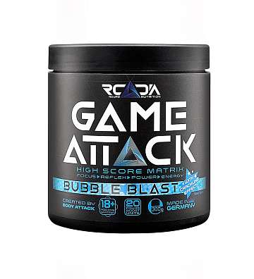Body Attack Game Attack 300 g, stimulační směs pro zlepšení kognitivních funkcí
