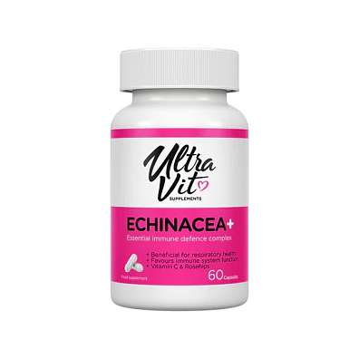 VPLab Echinacea+ 60 cps, extrakt třapatkovky nachové, vitamín C a extrakt z plodů šípků, exspirace: 02/2024