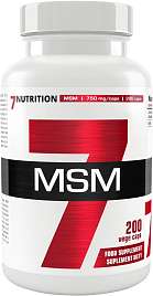 7NUTRITION MSM 200 cps, organická sloučenina síry methylsulfonylmethan