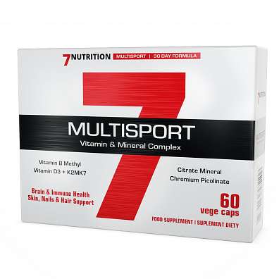 7NUTRITION Multisport Vitamin & Mineral Complex 60 cps, komplex vitamínů a minerálů