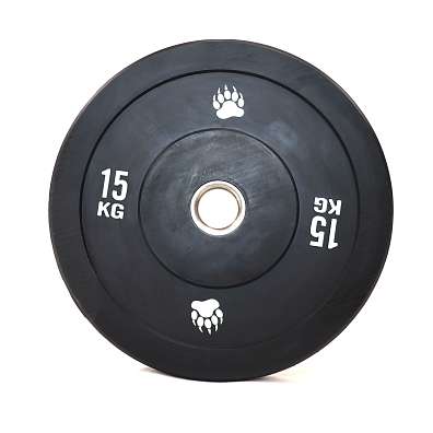 Bumper Plate gumový olympijský kotouč Bear Foot 15 kg