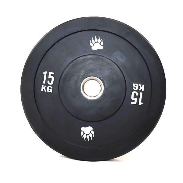 Bumper Plate gumový olympijský kotouč Bear Foot 15 kg
