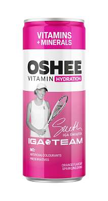 OSHEE Vitamin Hydration 250 ml, sycený nealkoholický nápoj s vitamíny a minerály, exspirace: 09.04.2025