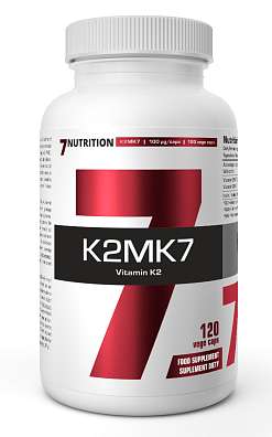 7Nutrition K2 MK7, 120 cps, vitamín K v nejstabilnější formě Menachinon 7 (MK7)