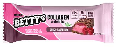 Weider Betty´s Collagen Protein Bar 50 g, proteinová tyčinka s hydrolysovaným kolagenem