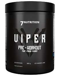 7Nutrition Viper Pre-Workout 360 g, sypká předtréninková směs s kofeinem