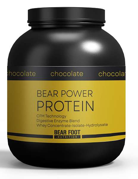 Bear Foot Bear Power Protein 2300g, syrovátkový koncentrát CFM, izolát a hydrolyzát
