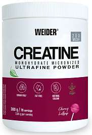 Weider Creatine Monohydrate 300 g, kreatin v sypké formě s příchutí třešňového lízátka