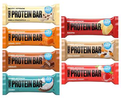 Body Attack Power Protein Bar 35g, proteinová tyčinka s vitamíny a l-karnitinem