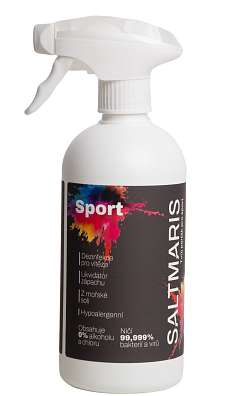 SALTMARIS Sport Black 500 ml, hypoalergenní likvidátor zápachu z mořské soli