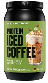 Body Attack Protein Iced Coffee 900 g, syrovátkový koncentrát s kávou s kofeinem