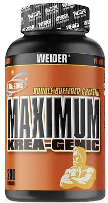 Weider Maximum Krea-Genic 200 cps, patentovaná forma kreatinu, exspirace: 01/2026