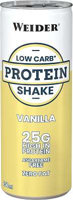Weider Low Carb Protein Shake 250 ml, proteinový mléčný nápoj, exspirace: 03/2026