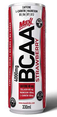 Maxx BCAA 330 ml s kofeinem, hořčíkem, vitamíny, minerály a L-karnitinem