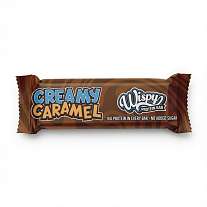 Wispy Protein Bar Creamy Caramel 55 g, extra měkká proteinová tyčinka s 2 g cukru