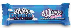 Wispy Protein Bar Milky Dream 55 g, extra měkká proteinová tyčinka s 2 g cukru