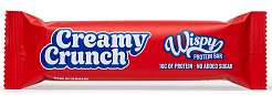Wispy Protein Bar Creamy Crunch 55 g, extra měkká proteinová tyčinka s 2 g cukru