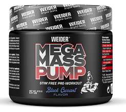 Weider Mega Mass Pump 270 g, N.O. předtréninková směs bez kofeinu