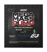 Weider Mega Mass Pump 18 g, N.O. jednorázová předtréninková směs bez kofeinu