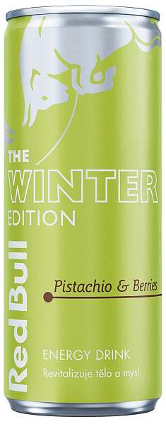 Red Bull energy drink Winter Edition Pistachio Berries, 250 ml