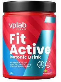 VPLab Fit Active Drink, hypotonický nápoj s L-karnitinem, CoQ10, elektrolyty, vitaminy a minerály
