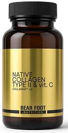 Bear Foot Native Collagen Type II. Collavant®n2 & Vitamin C, Nativní kolagen typu II. s vitamínem C