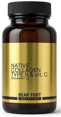 Bear Foot Native Collagen Type II. Collavant®n2 & Vitamin C, Nativní kolagen typu II. s vitamínem C